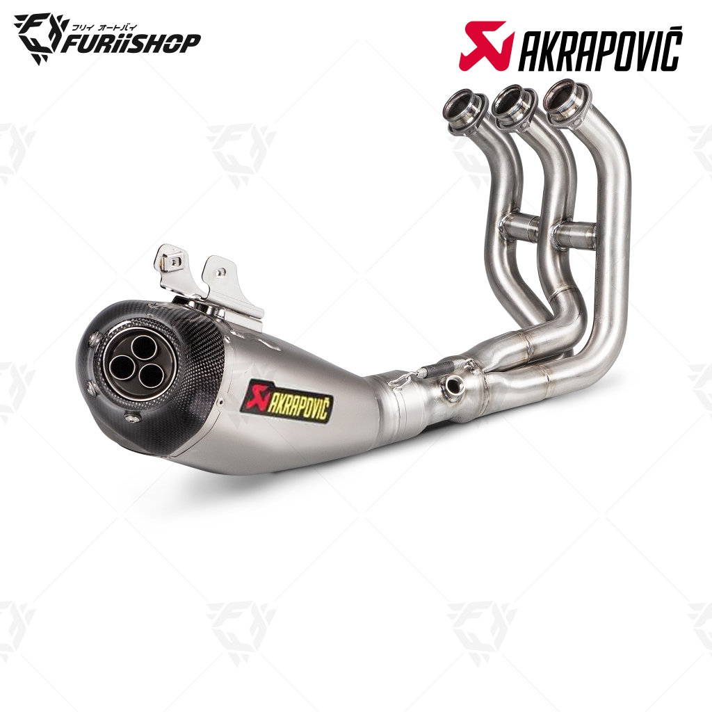 ท่อสูตร/ท่อแต่ง/ท่อไอเสีย Akrapovic Carbon-titanium ตัว 3 รู  : for Yamaha XSR900 2017-2021