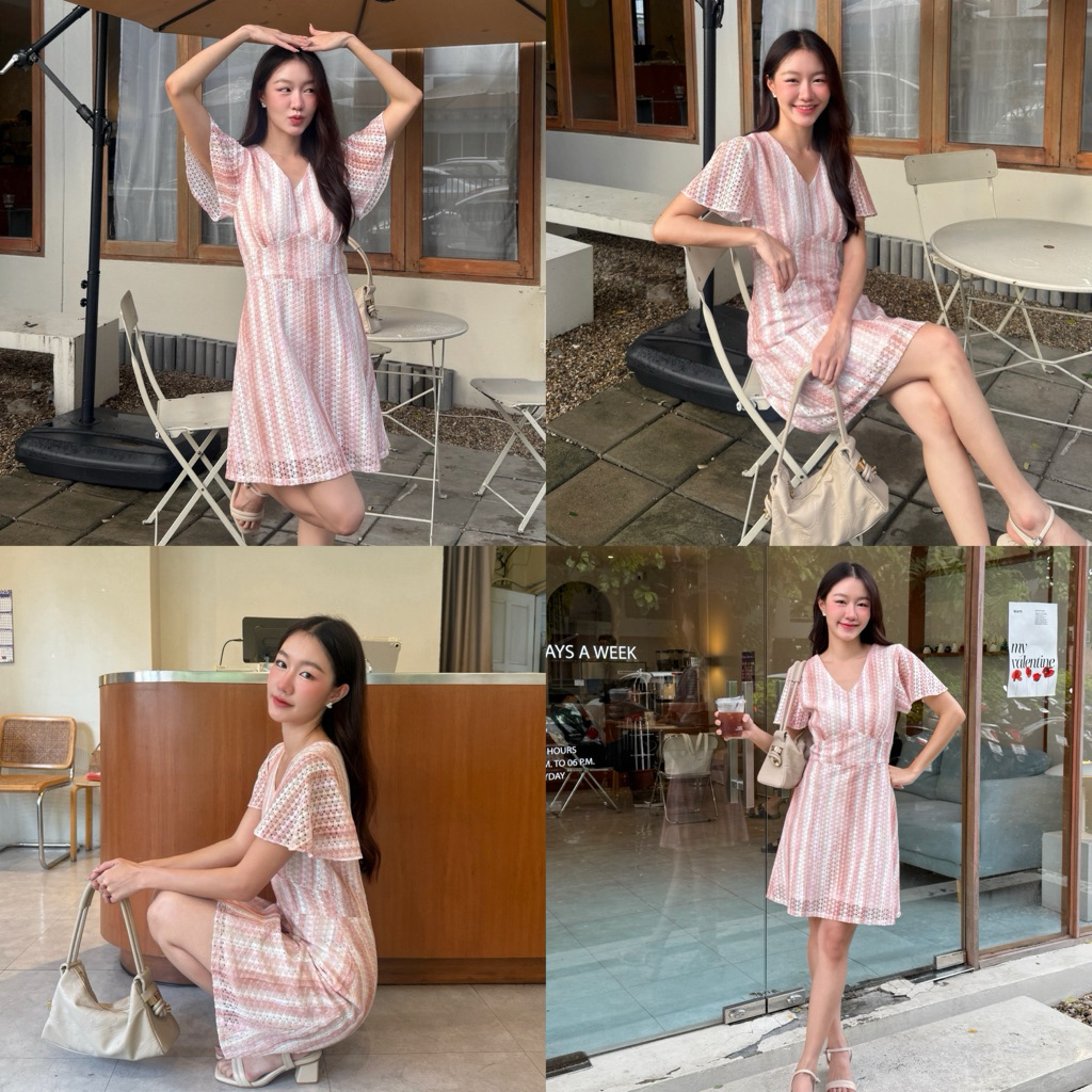 📍สั่งตรงsizeได้เลยนะคะไม่ต้องเผื่อsizeค่า📍Lille collection : เดรสแขนระบาย provence