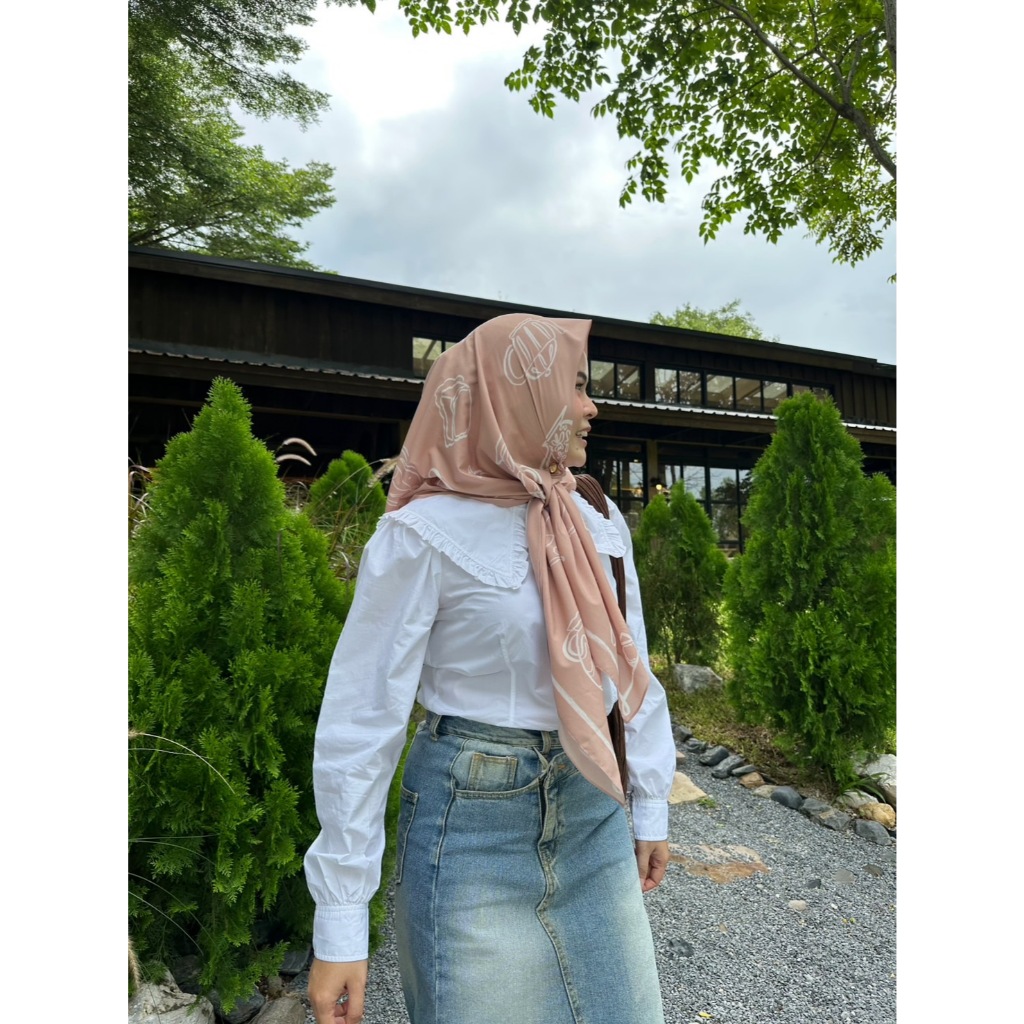 ผ้าคลุม New collection my home by N Able hijab Size115x115cm(Premium matte silk nano) [N able style] ราคา ถูกที่สุด ดีลบีเคเค แกลเลอรีภาพที่ 2