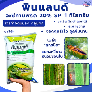 (ผงสีฟ้า) อะซีทามิพริด 20% SP พินแลนด์ ขนาด 1 กิโลกรัม สารกำจัดศัตรูพืช เพลี้ยและแมลง บั่ว เพลี้ยทุกชนิด
