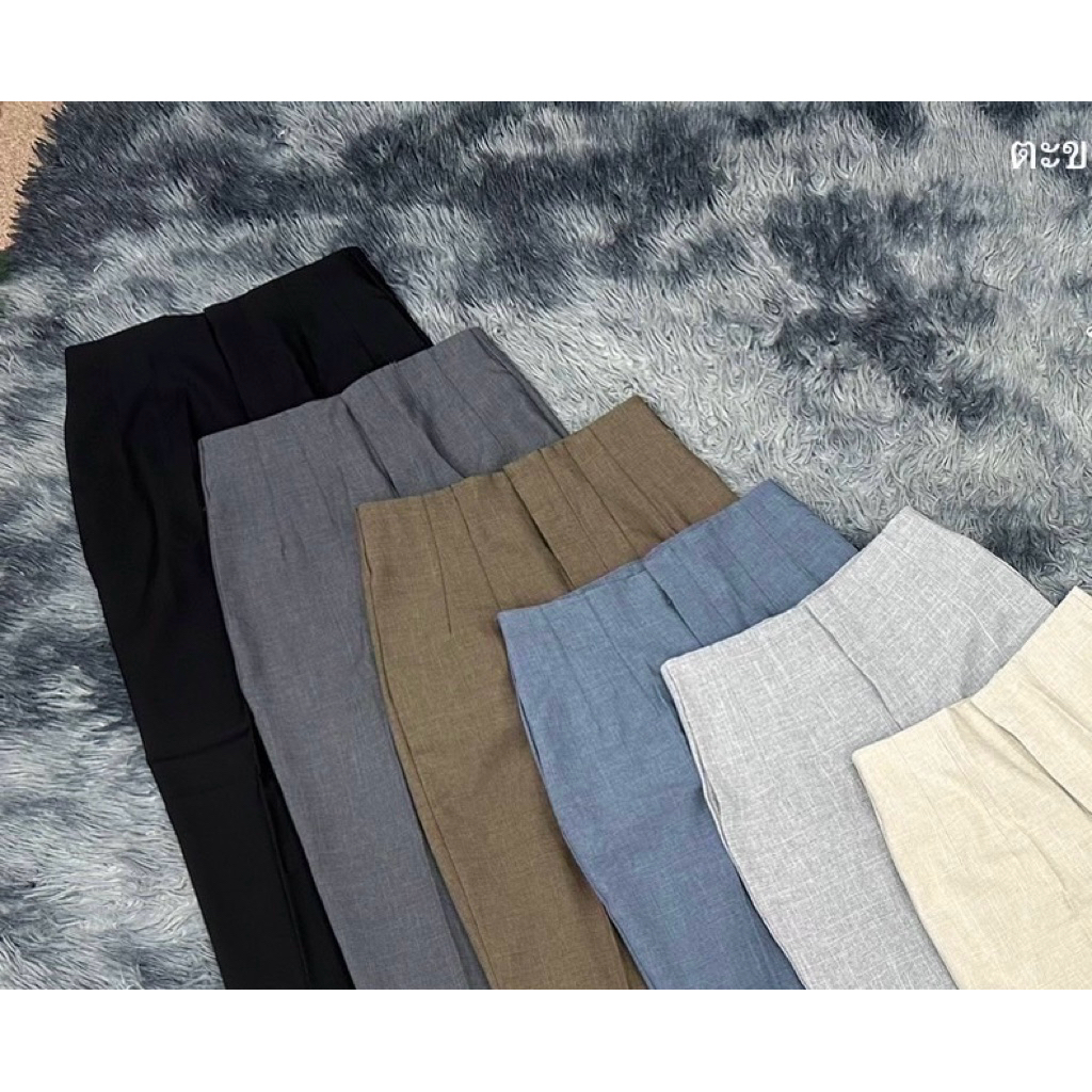 New •กระบอกเล็ก soda เอวไร้ขอบ (ซิปหน้าตะขอหน้า) - รูปที่ 3