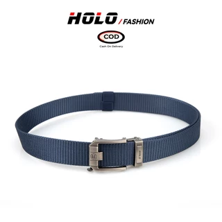HOLO เข็มขัด คุณภาพสูง แฟชั่น เข็มขัดผู้ชาย ไนลอน หัวเข็มขัด โลหะผสม 6 สี COD