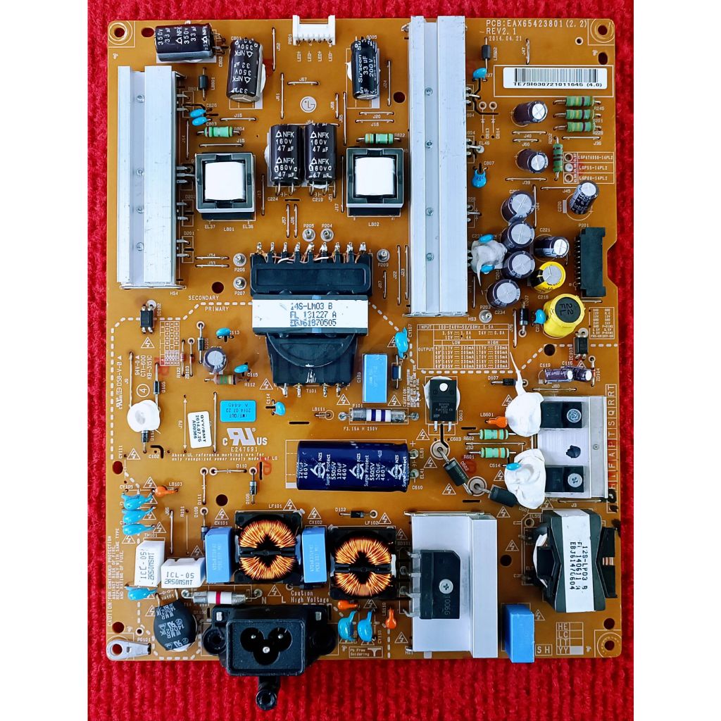 เพาเวอร์ซัพพลายทีวี LG สำหรับรุ่น 55LB582T , 55LY340T พาสบอร์ด EAX65423801