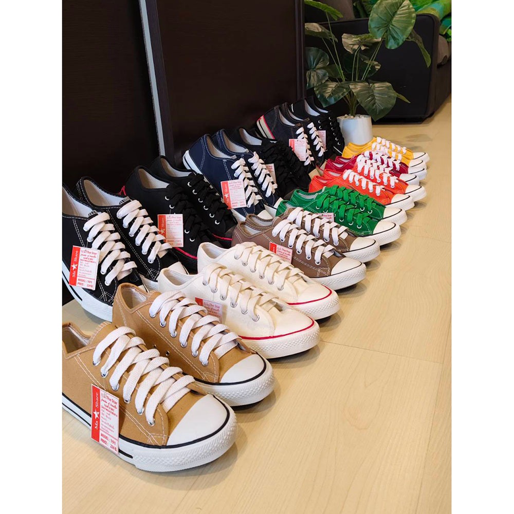 รองเท้าผ้าใบทรง Converse ยี่ห้อ MASHARE รุ่น 191 ถูกที่สุดในช้อปปี้ ของแท้...100% ส่งด่วน...ถึงชัวร์