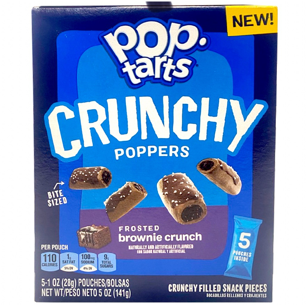 Kelloggs ขนมอบกรอบไส้สตอเบอรรี่ บราวชูการ์ บราวนี่ ป๊อปทาร์ต Strawberry/Brown sugar/Crunchy Poppers 