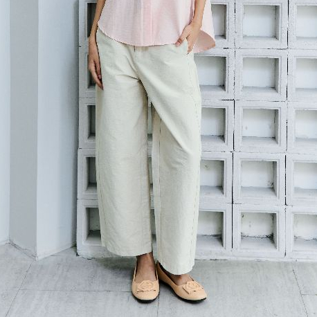 Lawyer Store | [5431403] กางเกงสแลคขาตรงพับปลาย แต่งกระเป๋าข้างดีไซน์หรู  เนื้อผ้าเบา สบาย ใส่ได้ในทุกโอกาส - รูปที่ 3