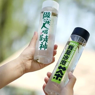ขวดพลาสติกใส (PET) Food Grade ทรงกระบอกฝาดำ-ขาว ขนาด 400-500ml ขวดใส่ชา ขวดกาแฟ ขวดชาผลไม้ ชวดชานมไข่มุก ขวดของชำร่วย