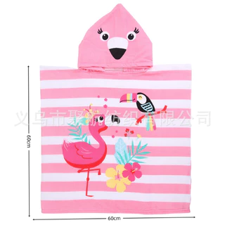 (พร้อมส่ง) ผ้าเช็ดตัวคลุมว่ายน้ำ ผ้าคลุมอาบน้ำเด็ก ผ้าเช็ดตัว ผ้าคลุมว่ายน้ำ