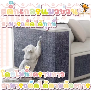 🐱พรมลับเล็บแมว ป้องกันรอยขีดข่วน มีกาวในตัว แผ่นลับเล็บแมว สำหรับรองเฟอร์นิเจอร์ ตัดตามที่คุณต้องการ สิ่งประดิษฐ์ตลกๆ🐱