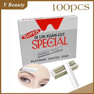 100 ชิ้น / เซต ใบมีดโกน กำจัดขน มีดกันคิ้ว ที่กันคิ้ว ที่โกนขน ใบมีดโกนหน้า มีดโกน