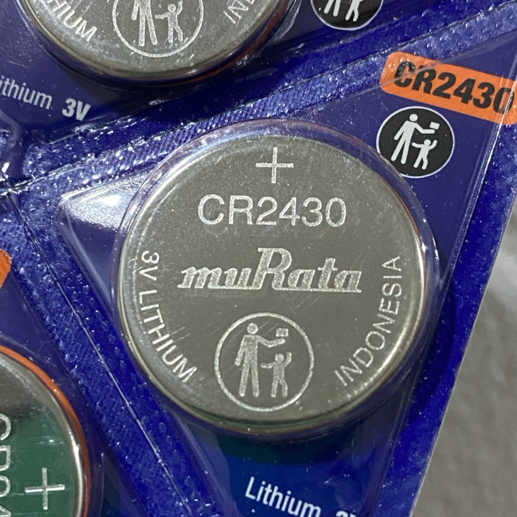 3V Lithium Manganese Dioxide CR2430 Murata แบตเตอรี่ ถ่าน 3โวลท์