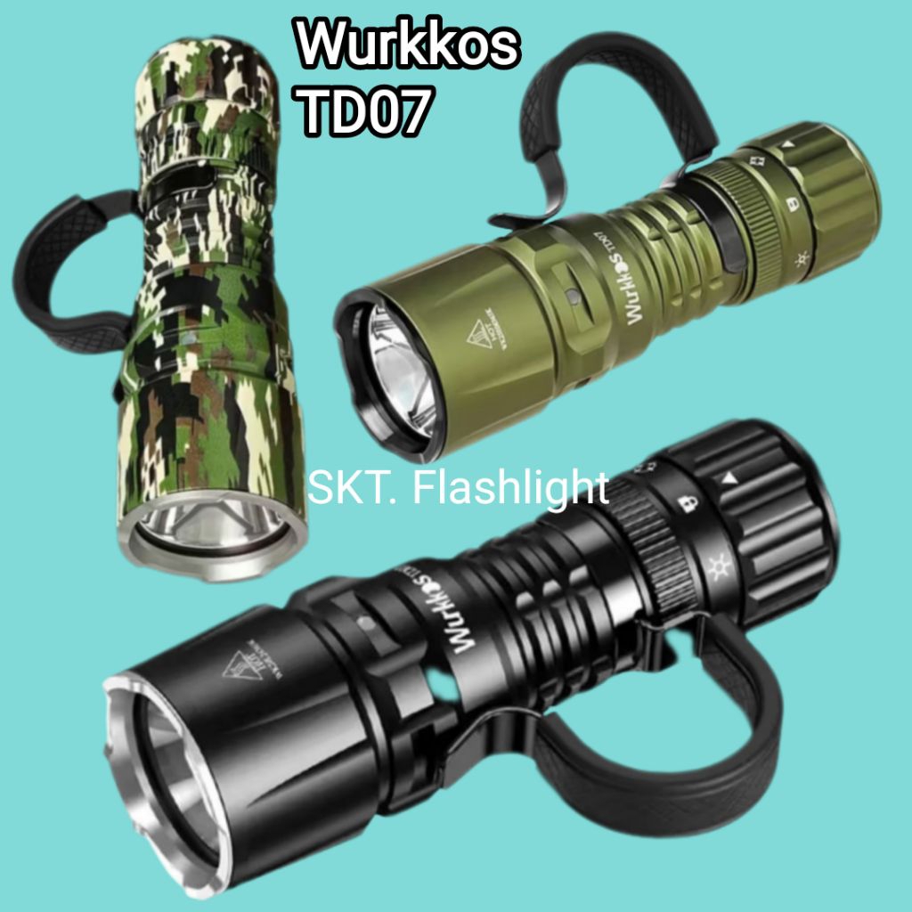 Wurkkos TD07 1300LM SFT25R 6500k ไฟฉายยุทธวิธี 479ม.
