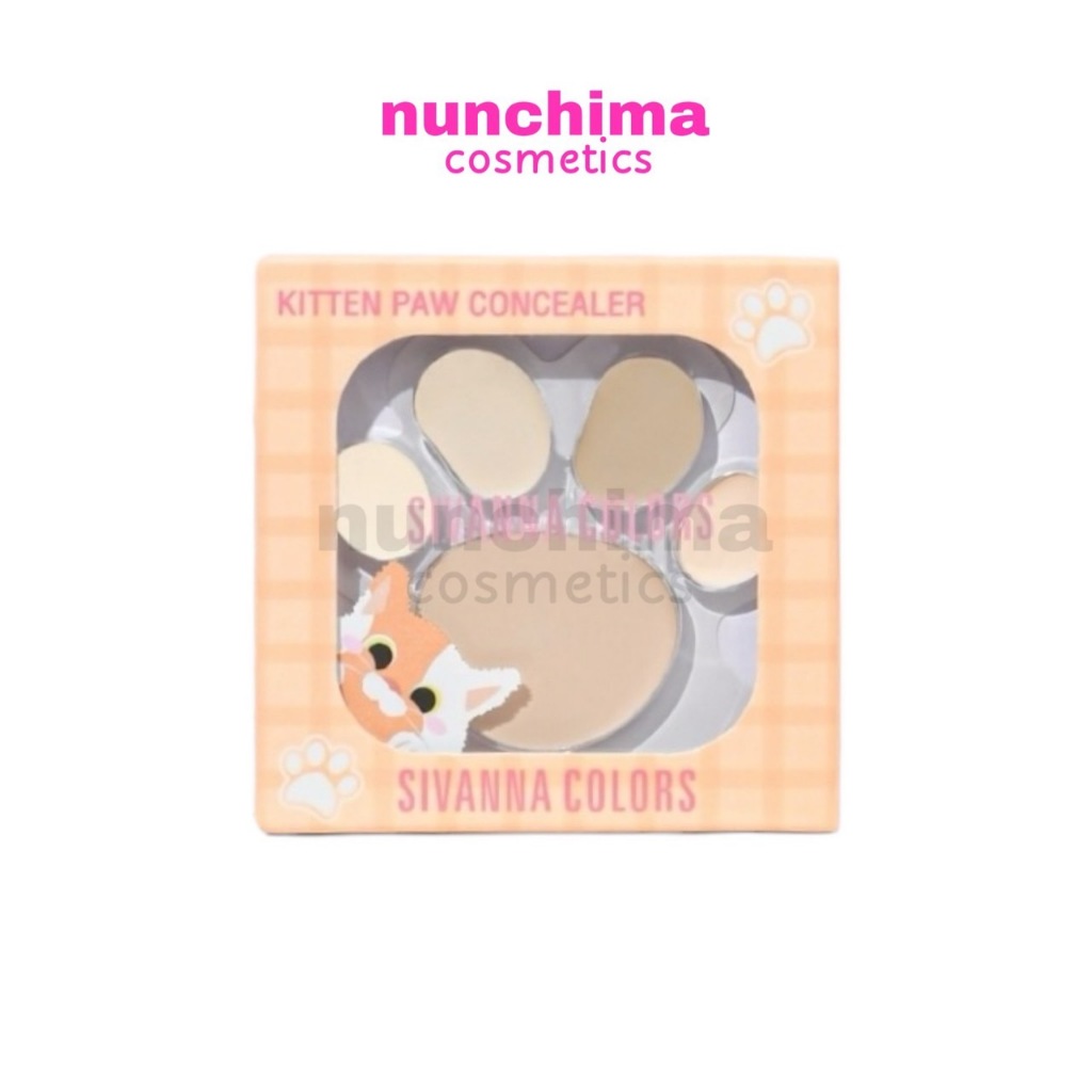 HF554 Sivanna Colors Kitten Paw Concealer ซีเวนน่า คัลเลอร์ส คิทเทิน พอ คอนซีลเลอร์ พาเลทเนื้อครีม