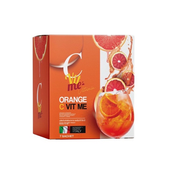 (ของแท้/พร้อมส่ง) C VIT ME วิตามินซีส้มเลือด