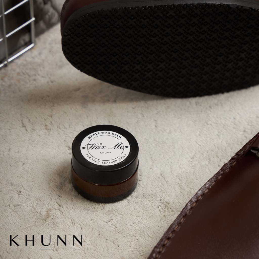 KHUNN (คุณณ์) ครีมบำรุงหนังรองเท้า ไขปลาวาฬ กลิ่นหอม WHALE WAX BLAM