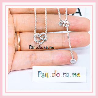 [พร้อมส่ง สินค้าแท้ 💯]สร้อยคอแพนโดร่า pandora Sparkling Infinity Heart Necklace
