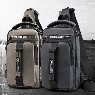 กระเป๋าคาดอก กระเป๋าสะพายไหล่ กระเป๋าคาดอก ชาร์จ USB สําหรับ…