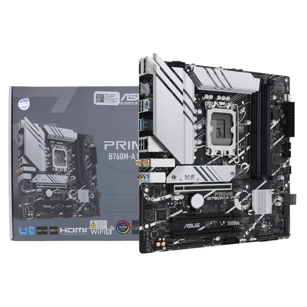 MAINBOARD ASUS PRIME B760M-A WIFI (DDR5) (SOCKET LGA 1700) (MICRO-ATX) (มือสอง)