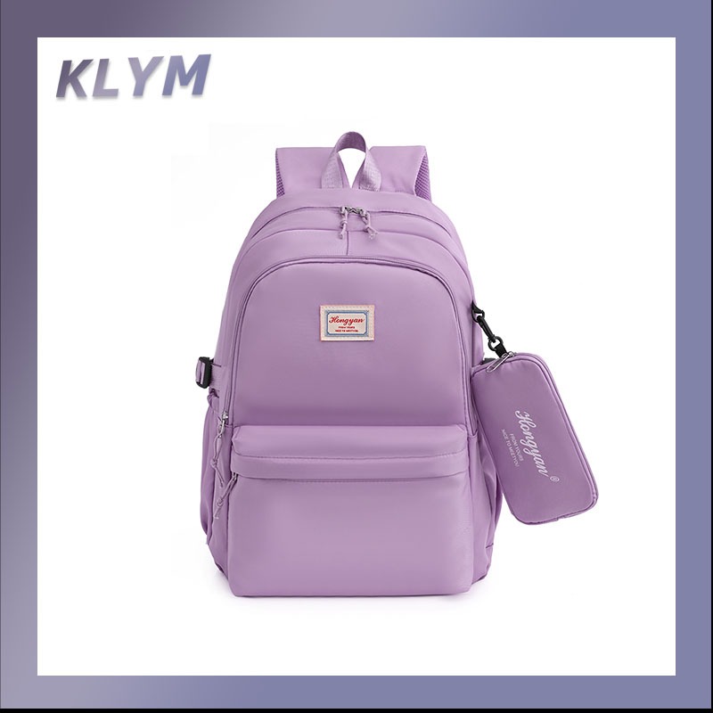 KLYM #X2160 กระเป๋าสะพายคู่วิทยาเขตลมกระเป๋าแฟชั่นกระเป๋าแฟชั่นกระเป๋าแฟชั่นหนุ่มสาว