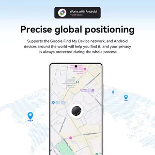 HOCO E96A Android GPS Tag อุปกรณ์ติดตามของหาย สำหรับแอนดรอยด์ รองรับ Google Find My Device hc6