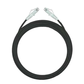 LAN (สายแลน) LINK US-5140SS-X CAT6 Small Patch Cord 28 AWG LSZH 0.5 M. ( Blue / Black )-รับประกัน 30 ปี