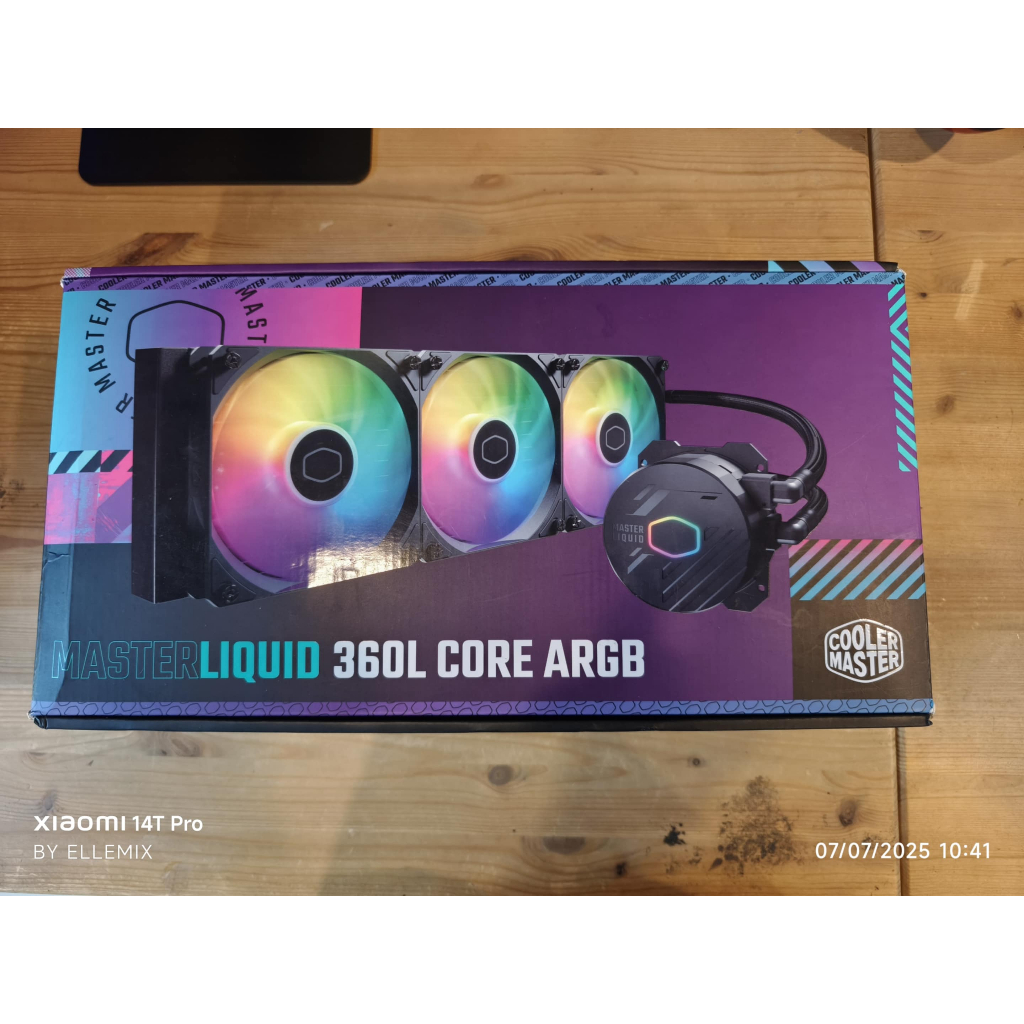 COOLER MASTER MASTERLIQUID 360L CORE ARGB (BLACK) LGA1700 / AM5 / LGA1851 น้ำปิด มือสอง ประกันศูนย์ไ