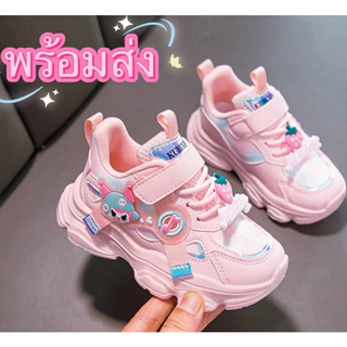 mavis รุ่นใหม่ (size 26-37)รองเท้าผ้าใบเด็กผู้หญิง แฟชั่น สีสวย ระบายอากาศ สไตล์น่ารักชั่น กีฬาเด็กโตพื้นนุ่ม พร้อมส่ง