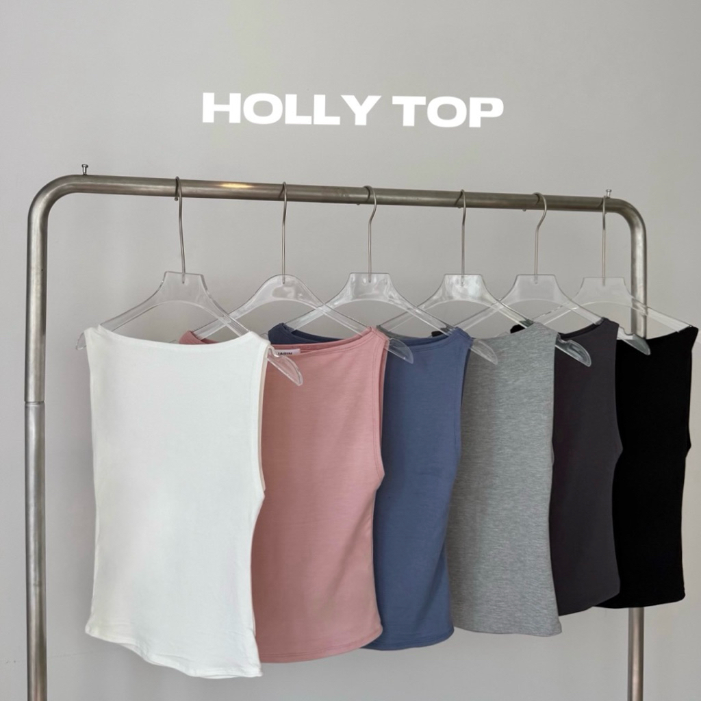 JARIN | HOLLY TOP เสื้อกล้ามผ้ายืดทรงสวย