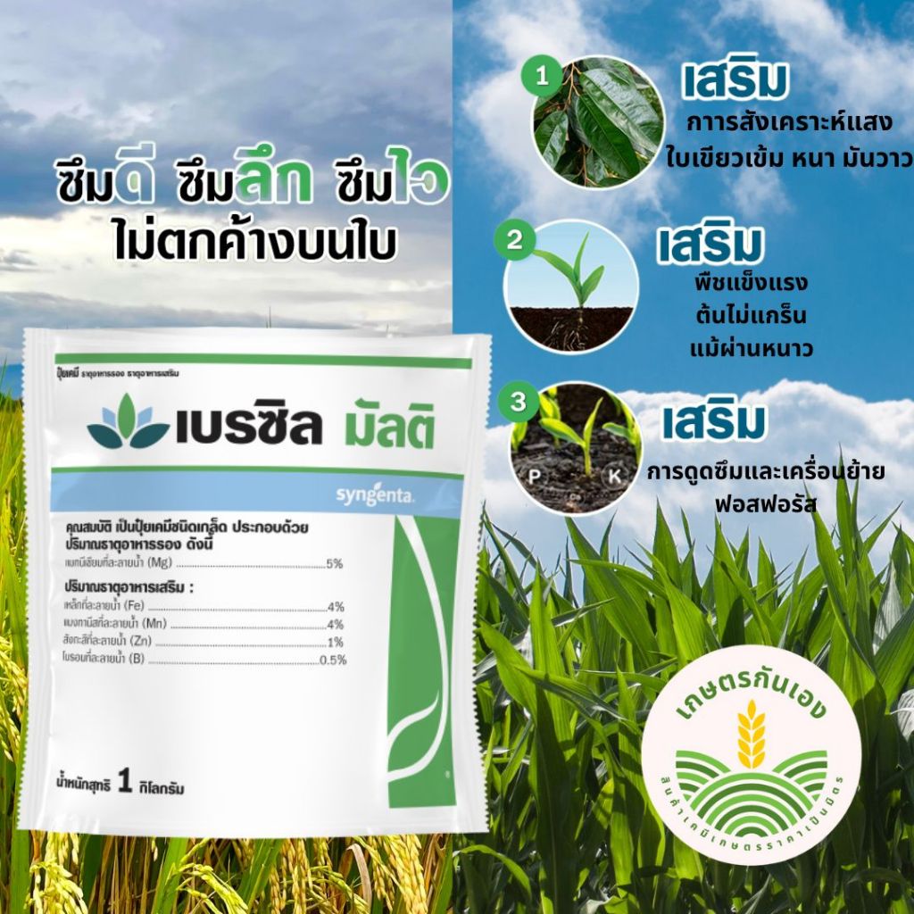 เบรซิลมัลติ ธาตุอาหารรอง อาหารเสริม ขนาด 1กก