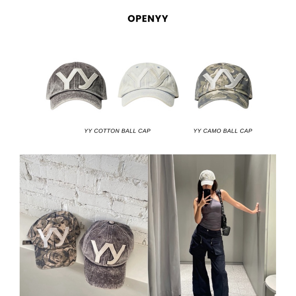 🇰🇷 พรี Open YY Cotton Ball Cap