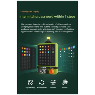 เกมส์ฝึกความจำ GiiKER Super Decoder 600 Levels 4 Digit Colour Code Puzzles Solo & Duo Mode Brain Teaser ฝึกสมองเด็ก