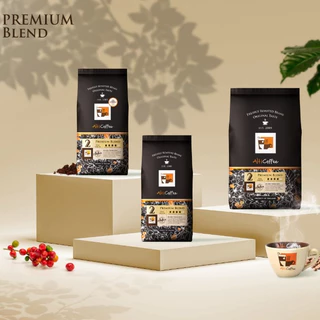 เมล็ดกาแฟ Alti Coffee อาราบิก้า คั่วกลาง ผสม เข้ม สูตร Premium Blend หอมนุ่มได้ความเข้มไปในตัว ขนาด 500 กรัม คั่วใหม่สด