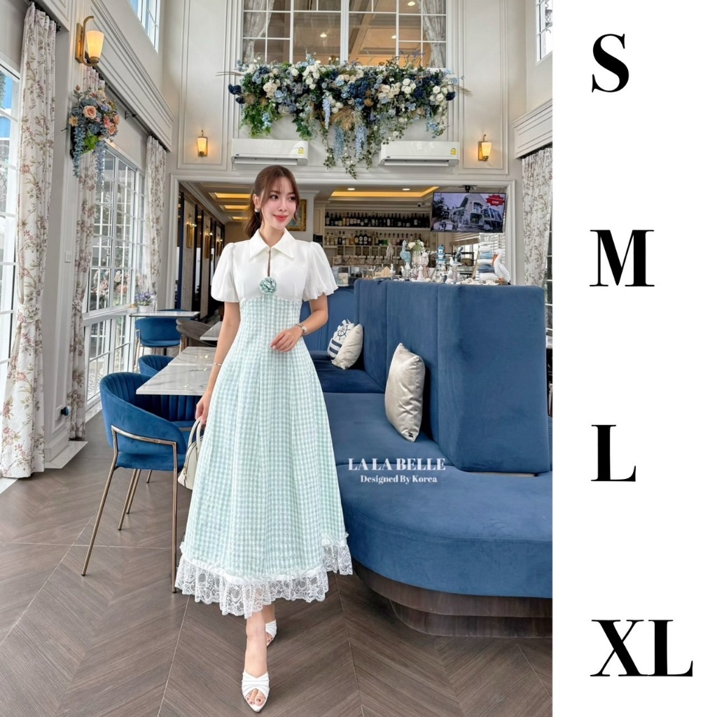 "เช็คสต็อคสินค้าก่อนสั่งซื้อค่ะ กดสั่งซื้อแล้วกรุณาอย่ายกเลิกน๊า" Lala Belle เดรสรุ่นใหม่รุ่นนี้น่ารัก