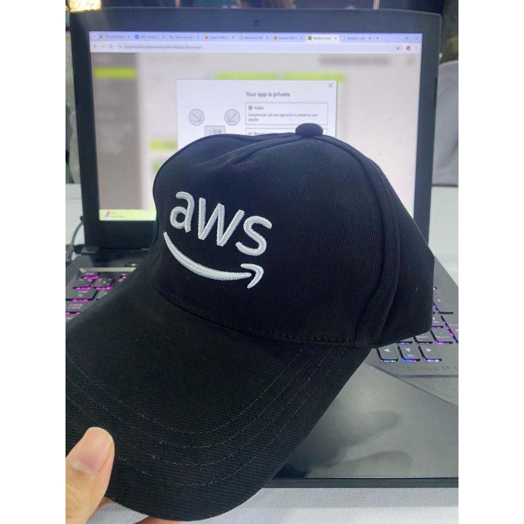 หมวก aws ไม่มีขาย ส่งฟรี