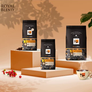 เมล็ดกาแฟ Alti Coffee อาราบิก้า คั่วเข้ม สูตร Royal Blend หอม เข้มข้นถึงใจ ขนาด 500 กรัม คั่วใหม่สด