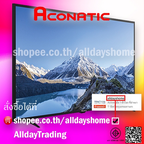 💝รับประกัน 3 ปี💝Aconatic LED Smart TV สมาร์ททีวี Full HD ขนาด 42 นิ้ว  NetflixLicense 5.1