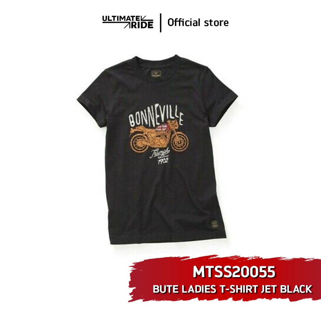 เสื้อยืด TRIUMPH MTSS20055 BUTE LADIES T-SHIRT JET BLACK