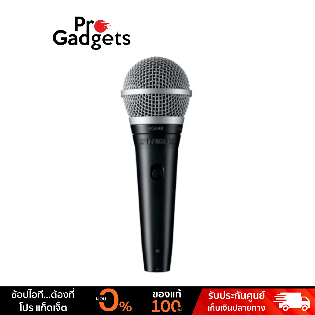 Shure PGA48 Microphone Black ไมโครโฟน
