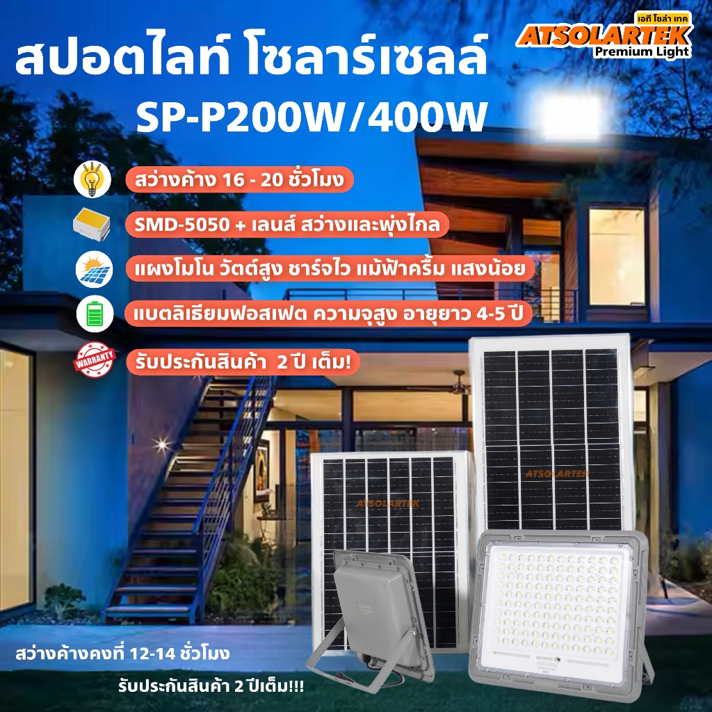 ATST SP-P สปอตไลท์โซลาร์เซลล์