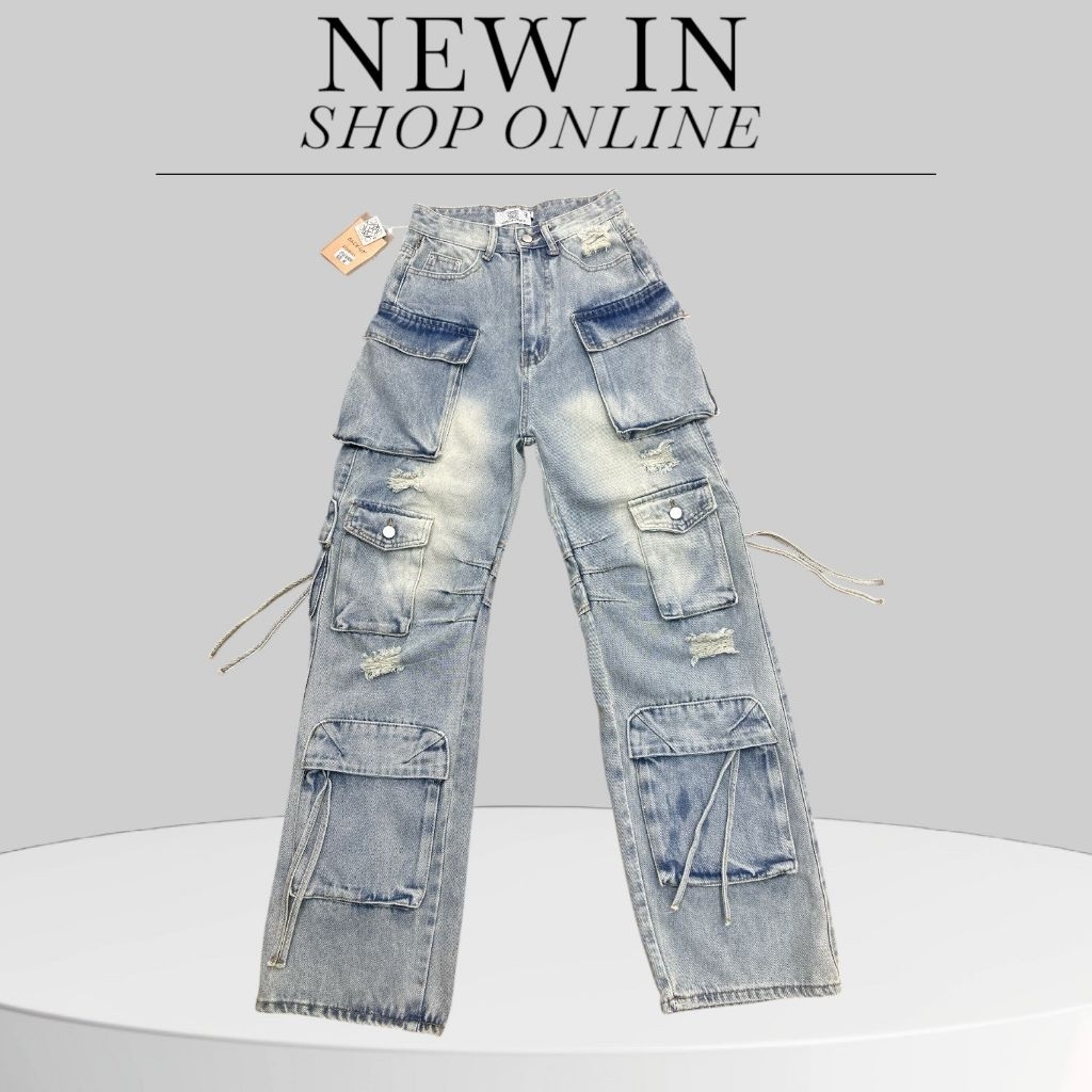 🌈👉#Bu8096💥ผ้าไม่ยืด💥กางเกงยีนส์กระบอกใหญ่มากๆๆๆสูงไม่ถึง170ขากางเกงยาวมาก💥อย่าสั่งไปใส่นะคะ💥