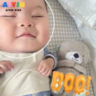 AIYIN ตุ๊กตานาก หายใจได้ นอนหลับ และเพื่อนเล่น มีเสียงดนตรี ปลอบประโลมลูกน้อยของคุณให้นอนหลับ