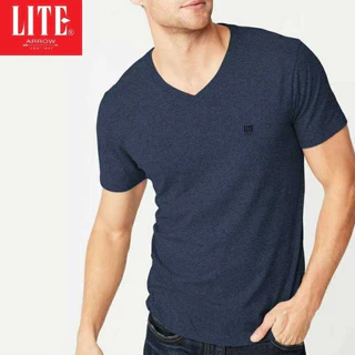 ARROW LITE T-SHIRT คอวีแขนสั้น ใส่แล้วเย็นสบาย ไร้ตะเข็บข้าง ผ้า TC มี 9 สี