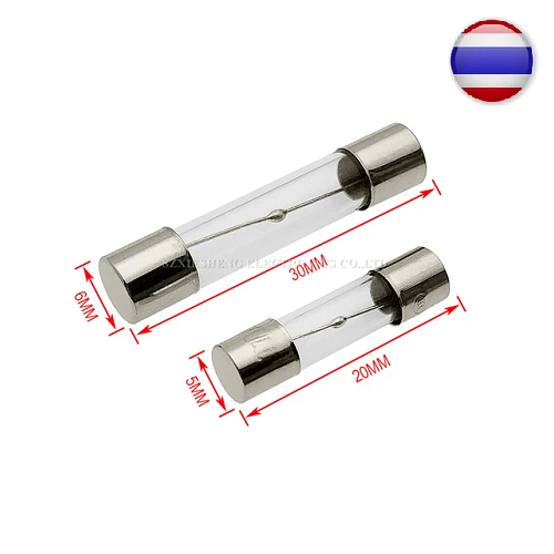 2pcs Fuse T8A T10A 250V  ฟิวส์เตาอบ ไมโครเวฟ 6*30. 5*20 6x30 5x20 ฟิวส์แก้วหน่วงเวลา