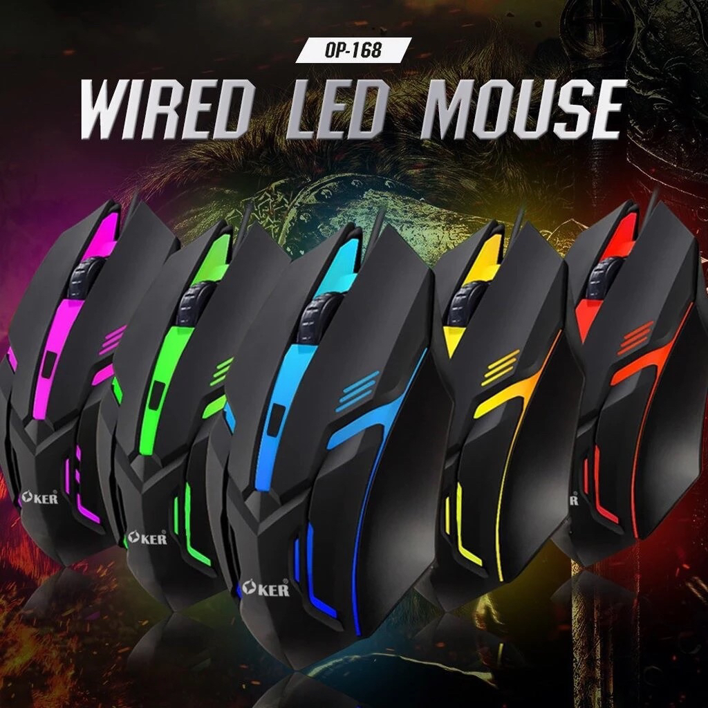OKER OP-168,OP-165 WIER LED MOUSE