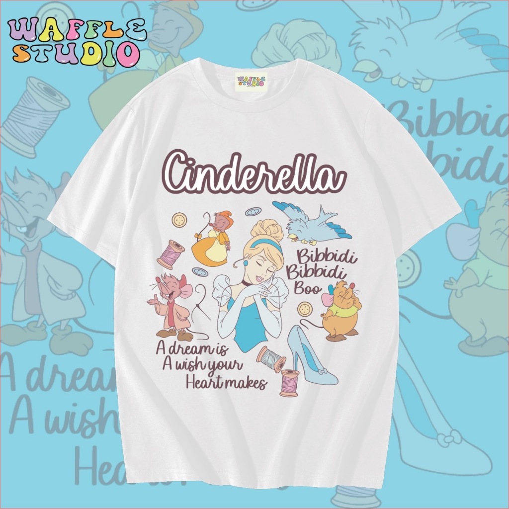 [ ส่งฟรี 🔥 ] WS1616 เสื้อยืดโอเวอร์ไซส์ ผ้าคอตตอน 100% เสื้อยืดเกาหลี เสื้อยืด  WAFFLE STUDIO