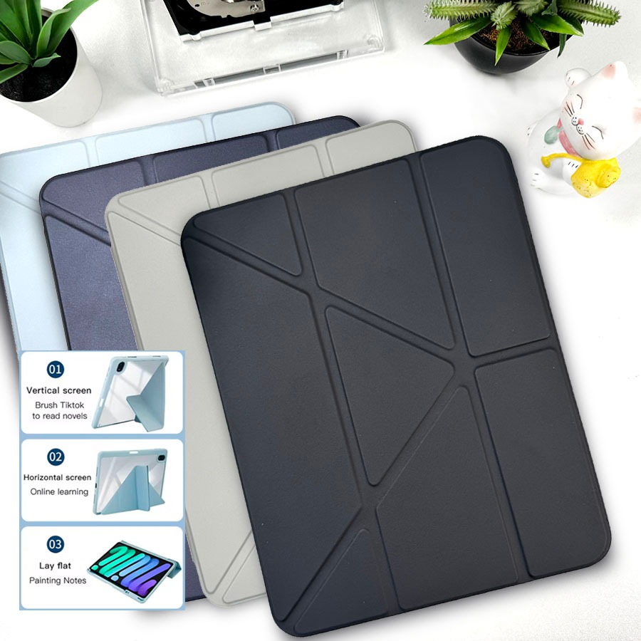 ✨ Y-SHAPE เคส สำหรับ iPad  Air 4 5 6 7 10.9 13 ไอแพด 10.2 Gen 7 8 9 10 11 A16 Pro 11 12.9 mini 6 7 ✨
