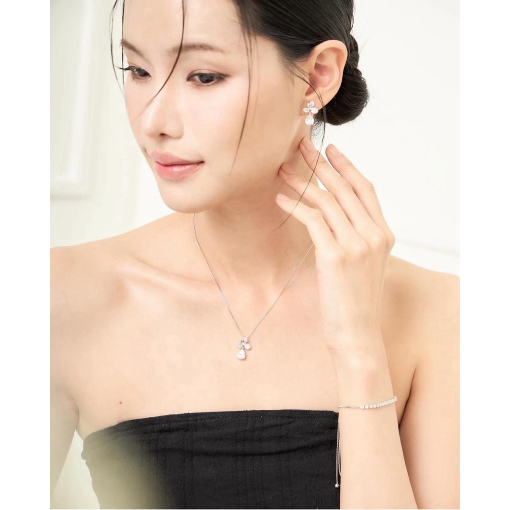 Kind Jewelry เซตสร้อยจี้+ ต่างหู Cattleya set รูปที่ 5