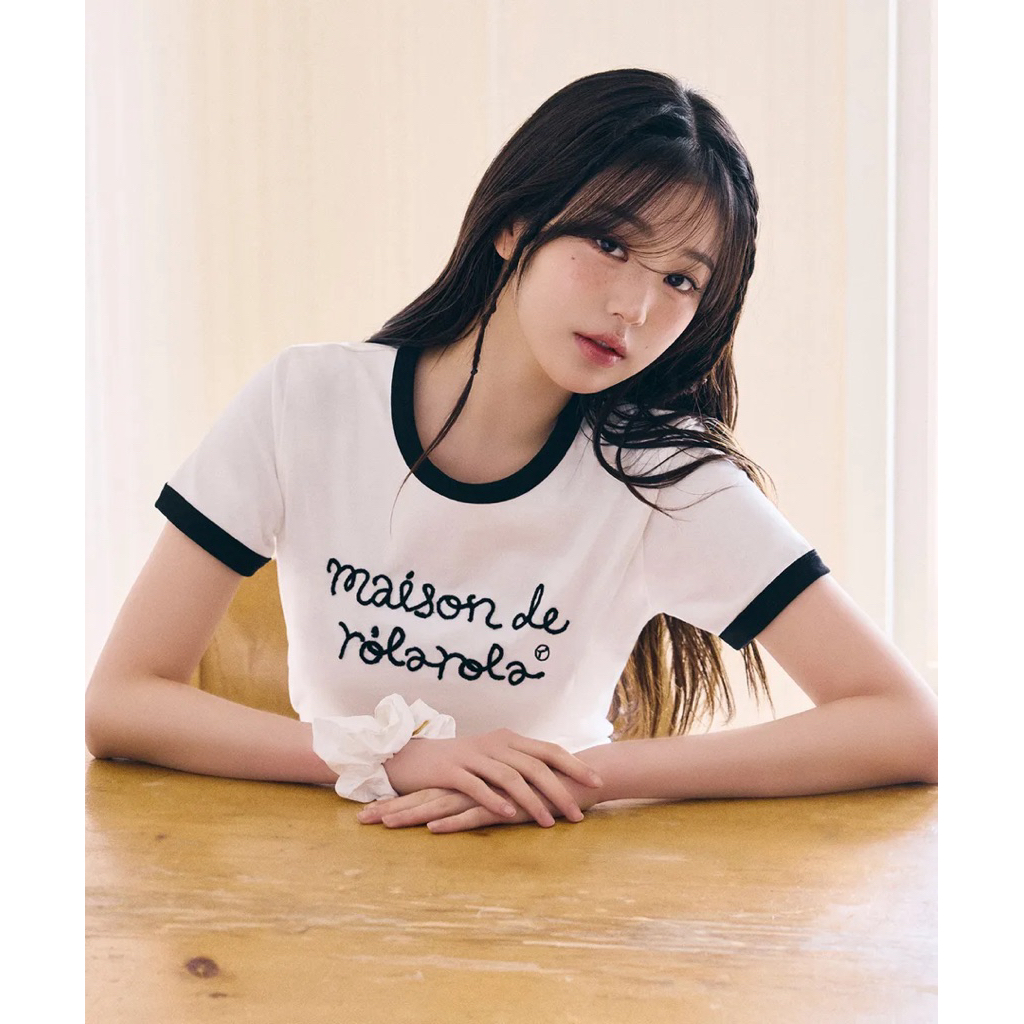 [PREORDER] Rolarola Maiaon De Rola Ringer T-shirt WH+BK (ลด 30% ปิดรับ 10/7 21.00 น.)