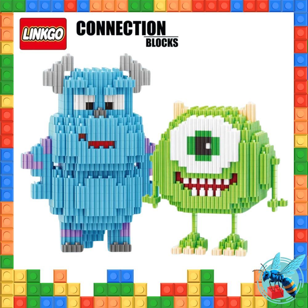 ตัวต่อ นาโน มอนเตอร์อิ้ง ซัลลี่ ไมค์ SULLEY MIKE monster inc Nanoblock Size L
