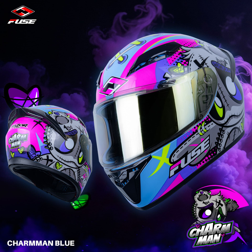 หมวกกันน็อคเต็มใบ Fuse RAZOR EVO ราคา 1,090.- เท่านั้น ดีไซน์สุดสนุกและเร้าใจ - รูปที่ 3